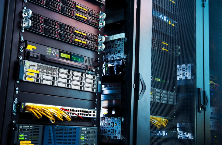 Baie de serveurs supervisée par Sira-Tech